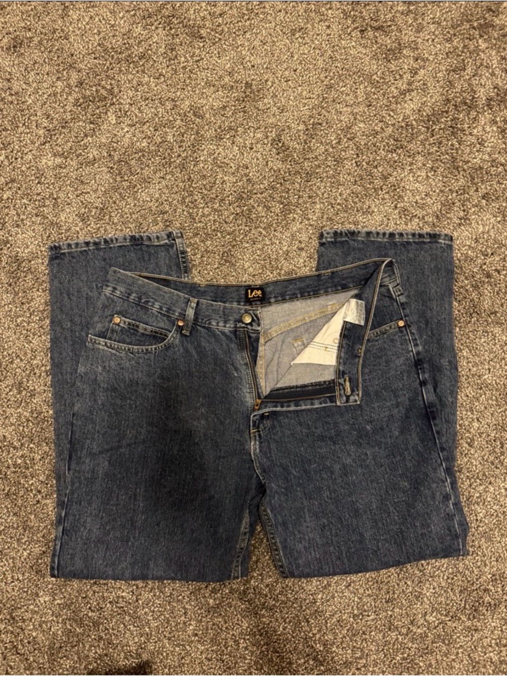 Lee Men’s Dark Blue Straight Jeans